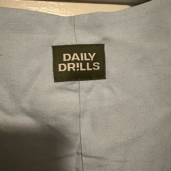 Daily Drills linen Tie Vest SZ M/L - Picture 4 of 5
